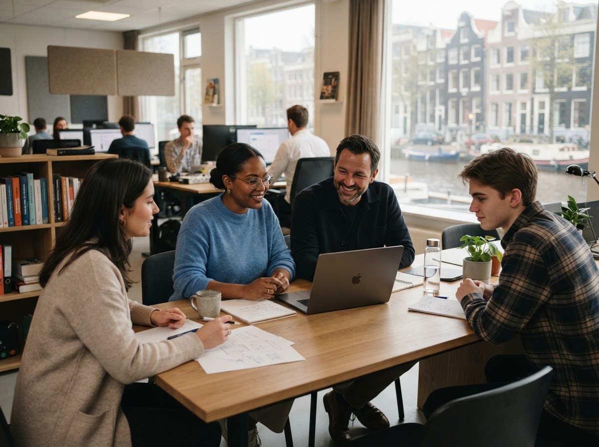 Zeker Bitlijn team dat werkt aan voorspellende modellen voor financiële data-analyse